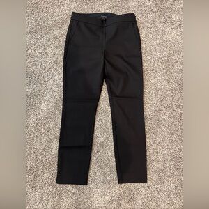 Ann Taylor Loft Women’s Black Skinny Ankle Trousers With Side Waist Zipper Sz 6